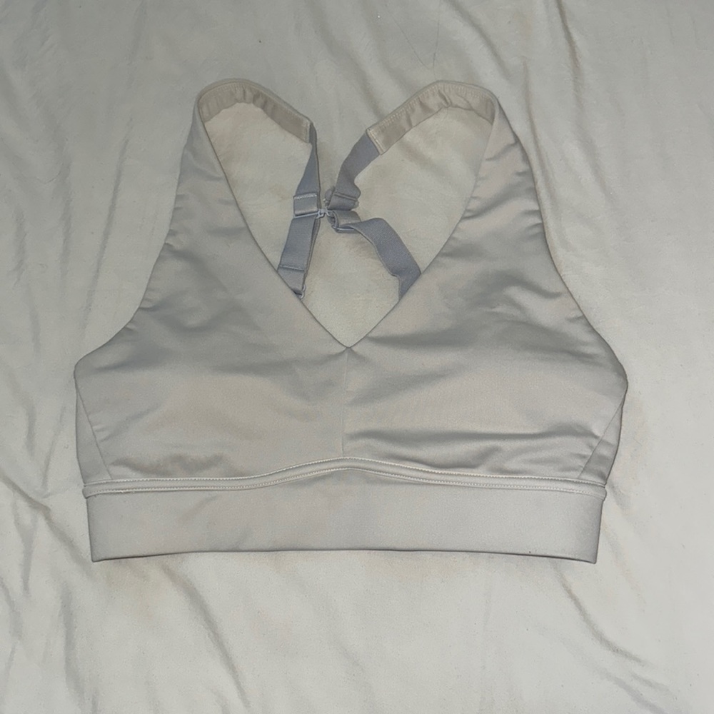 Fabletics White All Day Every Day Bra